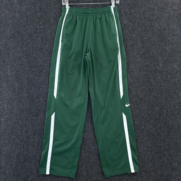 Nike Overtime Pants Men's Medium Green White Track Athletic Warm Up Zipper - Picture 1 of 15